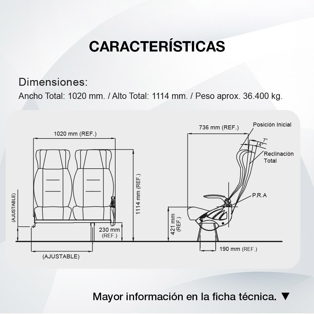 Diagrama Asiento Cronos Plus